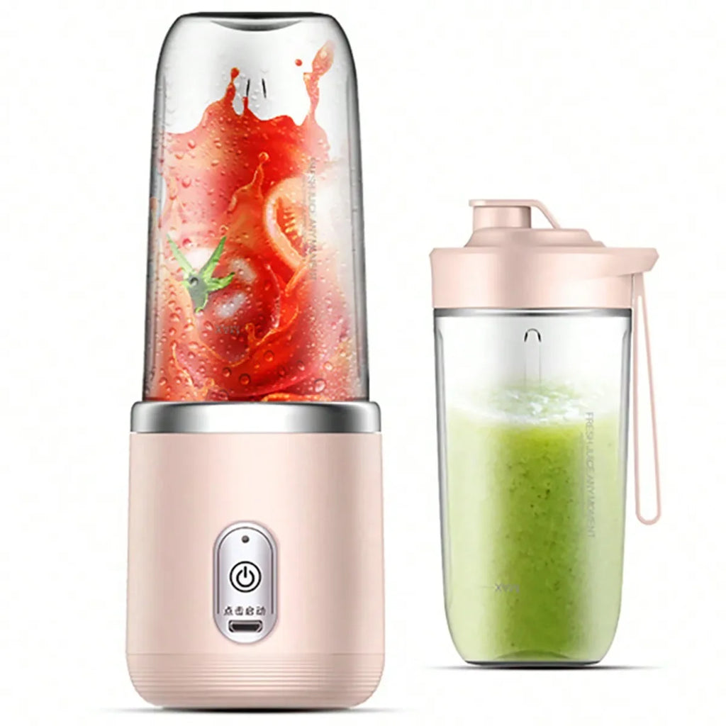 Compact Mini Portable Juicer Cup - Citrus Juicers With Fruit Squeezer, Food Mixer, Ice Crusher, And Charging Function - Multi-Functional, Easy To Clean, And Space-Saving Design