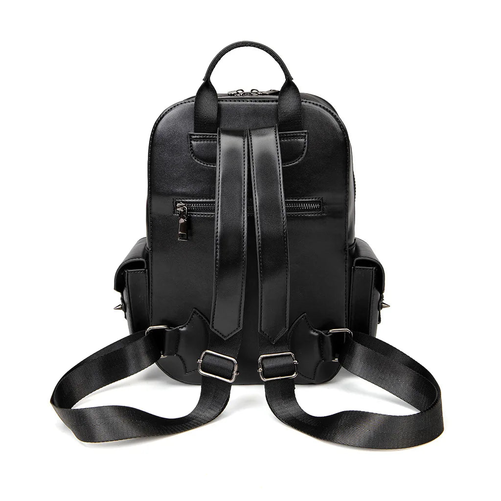 Halloween Punk Large Capacity Backpack Creative Niche Handbag Gothic Style Bookbag Heavy Industry Creative Computer Handbag