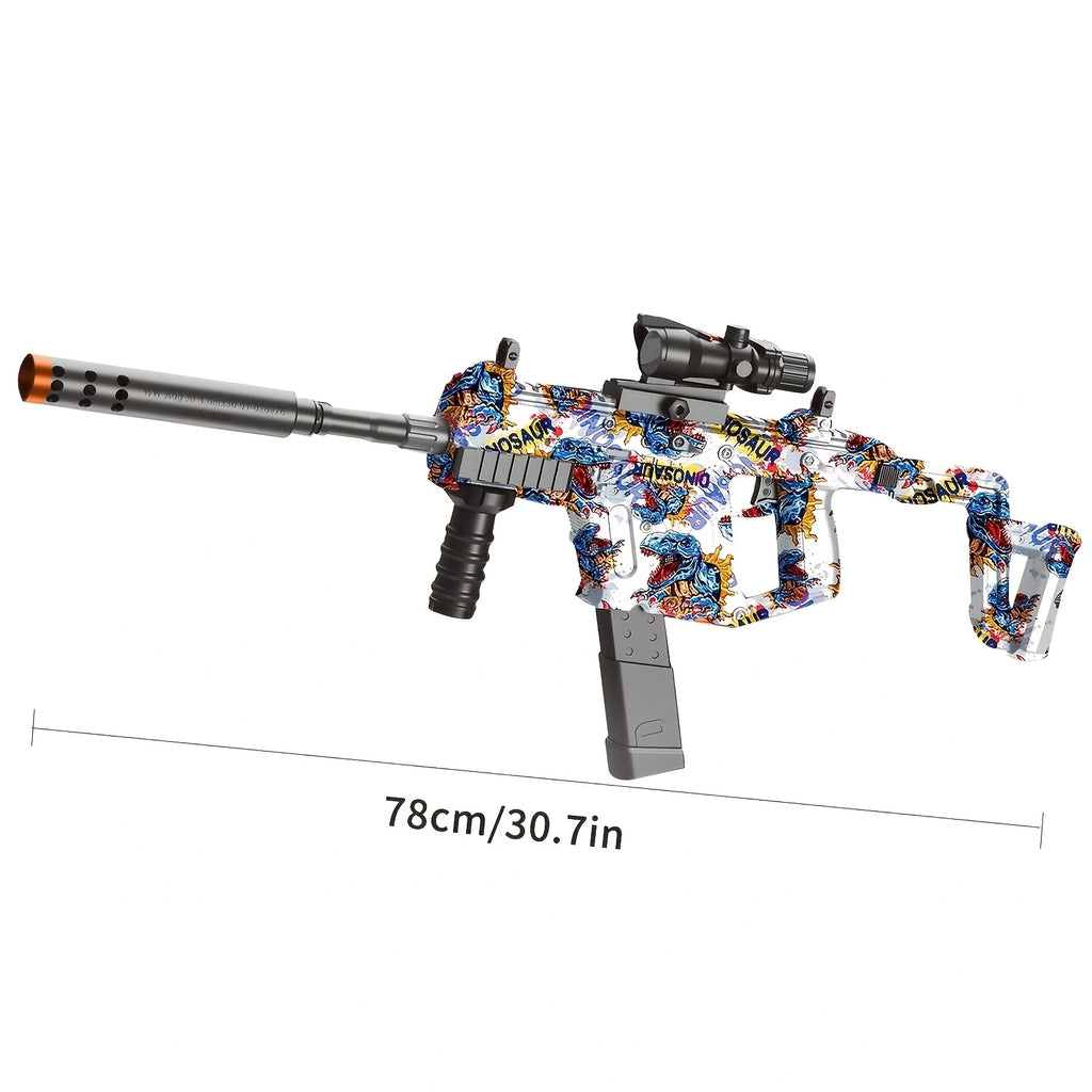 Gel Toy Gun Blaster Automatic, Electric Splatter Ball Toy Gun With Glasses, Fun Shooting Games(Without Water Bead)