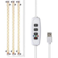 4/3/2/1PC, Indoor Grow Light,Full Spectrum LED Light Strip with Auto Timer 3/9/12H, Dimmable Sun Class Grow Light(No 5V 2A Plug