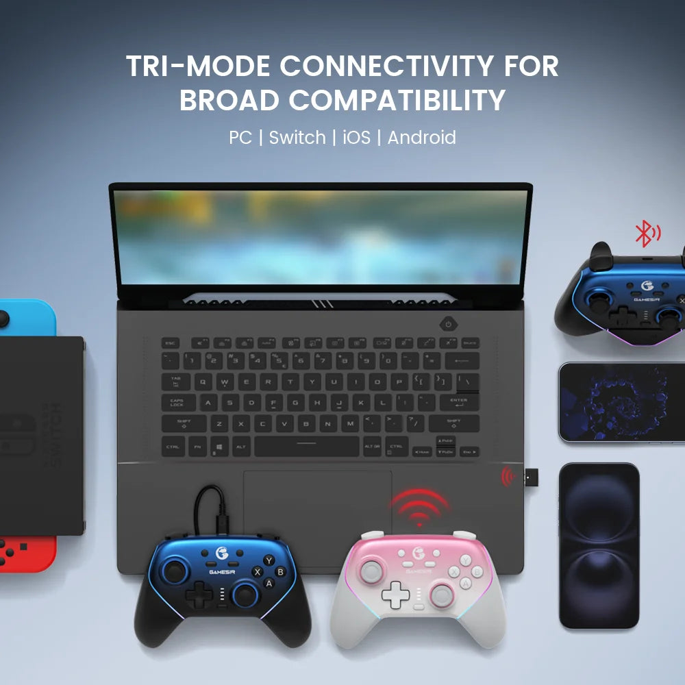 Gamesir Super Nova T4N Nova Pro Wireless Controller Bluetooth Gamepad Hall Effect Joysticks for PC Nintendo Switch Android iOS