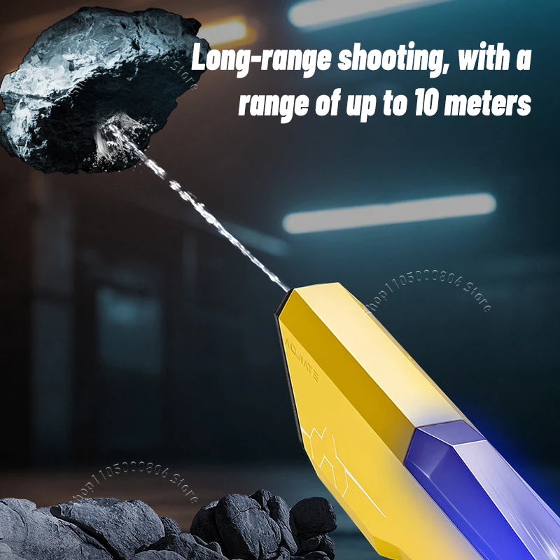 New Full Auto Pulse Water Gun One-Touch Water Absorption Large Capacity Waterproof High Pressure Squirt Gun for Boys Summer