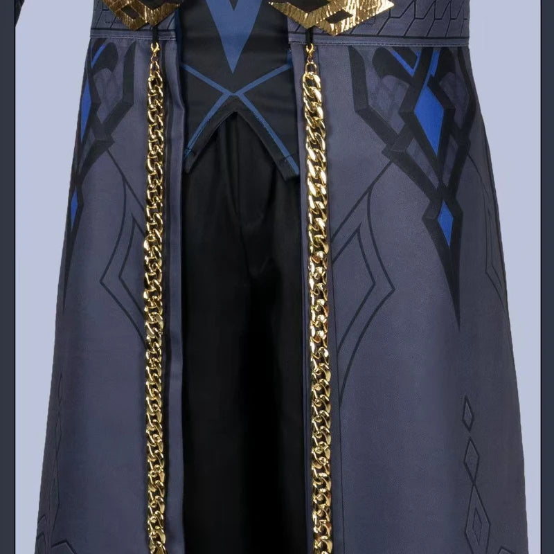 Genshin Impact II Capitano Cosplay Costume Fatui Harbinger Halloween Game Role-Play Outfit for Men Women Cosplay Party