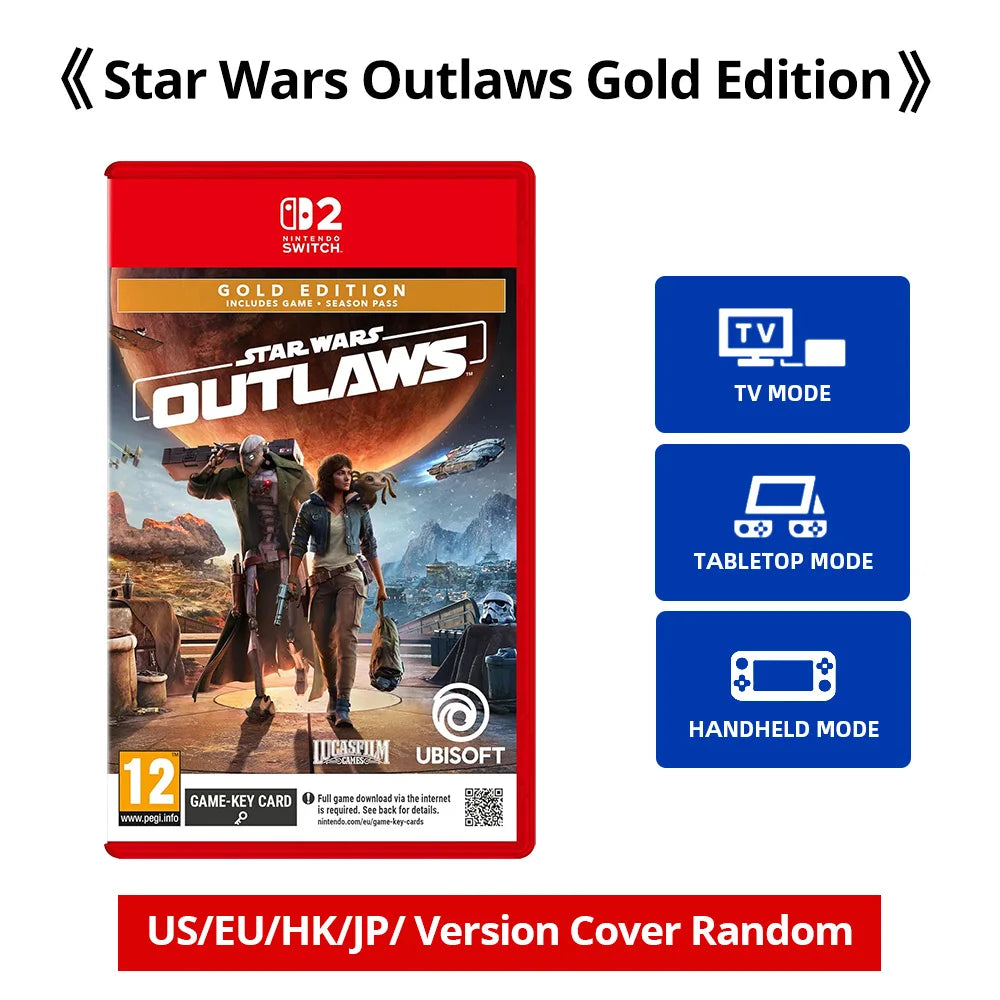 Nintendo Switch 2 Game - Star Wars Outlaws Gold Edition - Signature Edition Nintendo Physical Game Card for Switch 2