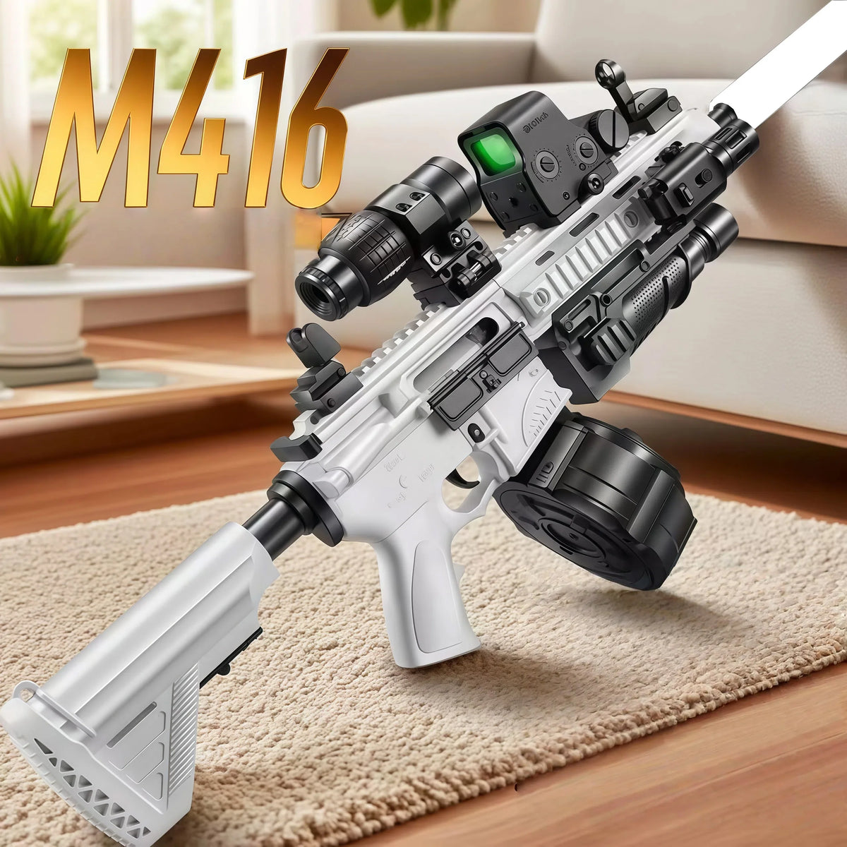 Large Gel Splatter Blaster for Orbeez, Suitable for Backyard Fun and Outdoor Team Shooting Games, 416 Full Configuration