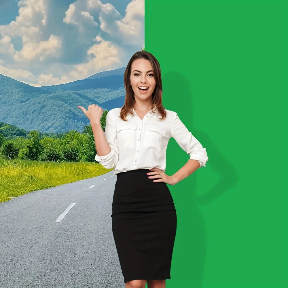 Green Screen Backdrop Kit with Stand, Green Screen Backdrop with Stand Kit, GreenScreen Background with Stand Carrying Bag Clamp