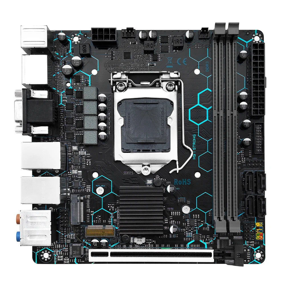 MACHINIST H97 STRONG ITX Motherboard LGA 1150 Support Core I7/i5/i3/E3 CPU DDR3 RAM NVME M.2 VGA/HDMI/DP/COM WIFI M.2