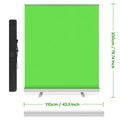 Green Screen,Portable Pull Up Wrinkle Resistant Polyester Green Background Screen, Chroma Key Green Panel For Video Live Game