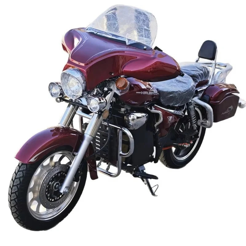 Tc Factory exports cruise retro Prince electric motorcycle to Russia and Central Asia 12V 3000W high power 85 km/h, China