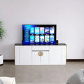 jj *White intelligent lifting TV cabinet remote control automatic hidden TV partition cabinet