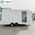 Food Truck Street Trailer Compact Portable Food Trailer for Festivals and Beachfronts with Refrigeration Flexible Layout