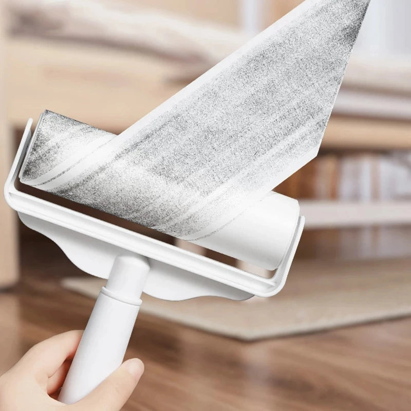 10cm~24cm Detachable Long Handle Sticky Roller Mop, Replacement Core paper,Clothes Cleaner, Pet Home, Car Cleaning, Gluing Tool,