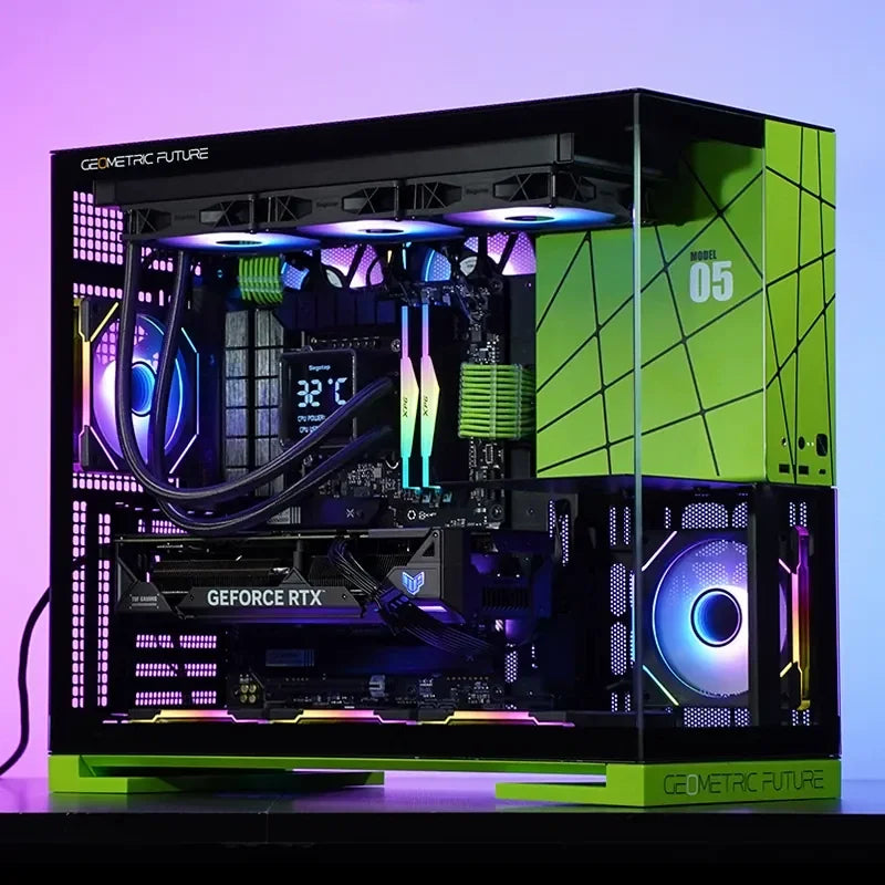 i9-14900KF Desktop PC with RTX 5080 5070Ti 5060Ti GPU Water-Cooled AI Design Gaming PC Barebone High-End DIY