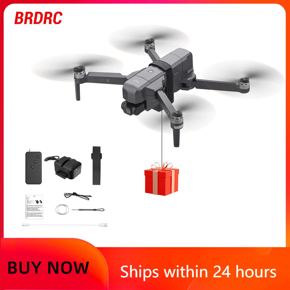 نظام إسقاط BRDRC للطائرات بدون طيار DJI Mini 4K/Mini 4 Pro/Air 3/Mini 3 Pro/Mavic 3/Mavic Pro، قاذف للصيد والإنقاذ وإرسال الهدايا