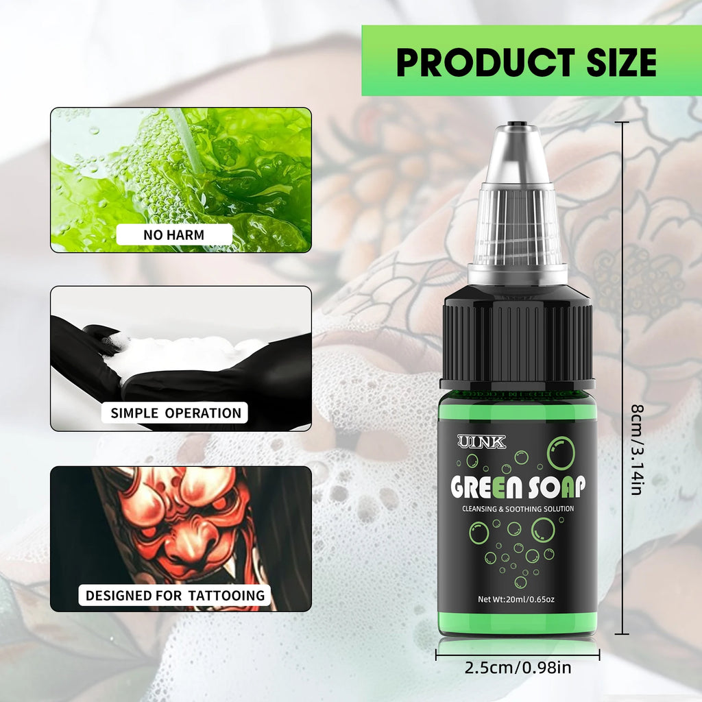 DQFART Tattoo Kit 30ml Black Tattoo Ink 20Pcs Tattoo Ink Cap 3Pcs Tattoo Grip Wraps 5Pcs Tattoo Transfer Paper Tattoo Supplies