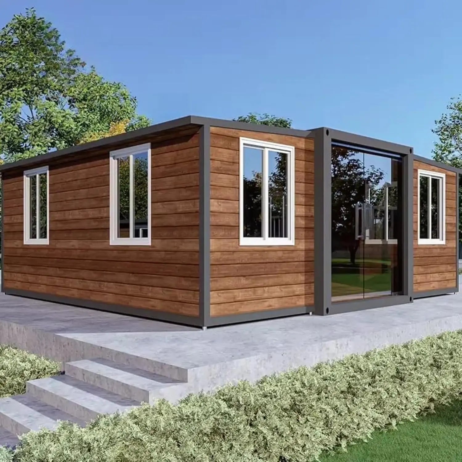 Low Cost Container House Tiny Living Homes Prefabricated Prefab Container House Coffee Shed Garage Tiny House Container for US