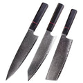 professional Japanese kitchen knife Set VG10 Core Damascus steel 67-layer chef's multi-purpose knives G10 Handle Cooking Tools