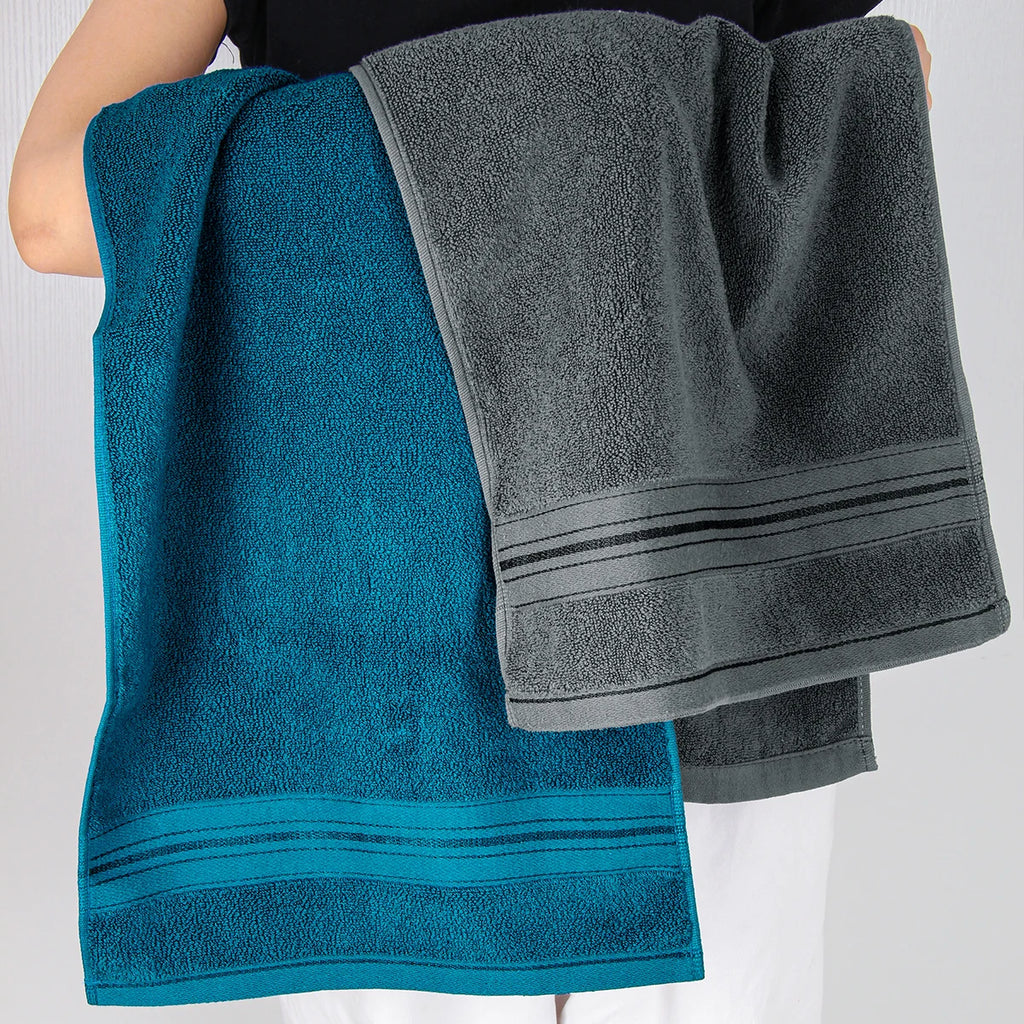 4-Piece Luxury Pure Cotton Bath Towel Set, 1 Bath Towel + 1 Face Towel + 2 Washcloths, Soft and Comfortable, Highly Absorbent, 100% Cotton Towels, Bathroom Decoration Accessories, Daily Use Towels