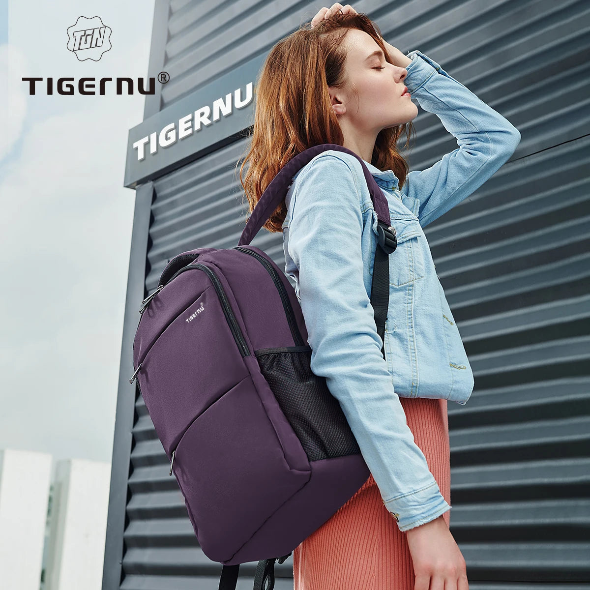 Tigernu Women Large Capacity Casual  Travel Backpacks Waterproof 15.6" Laptop Backpack Female  School Backpack Mochilas
