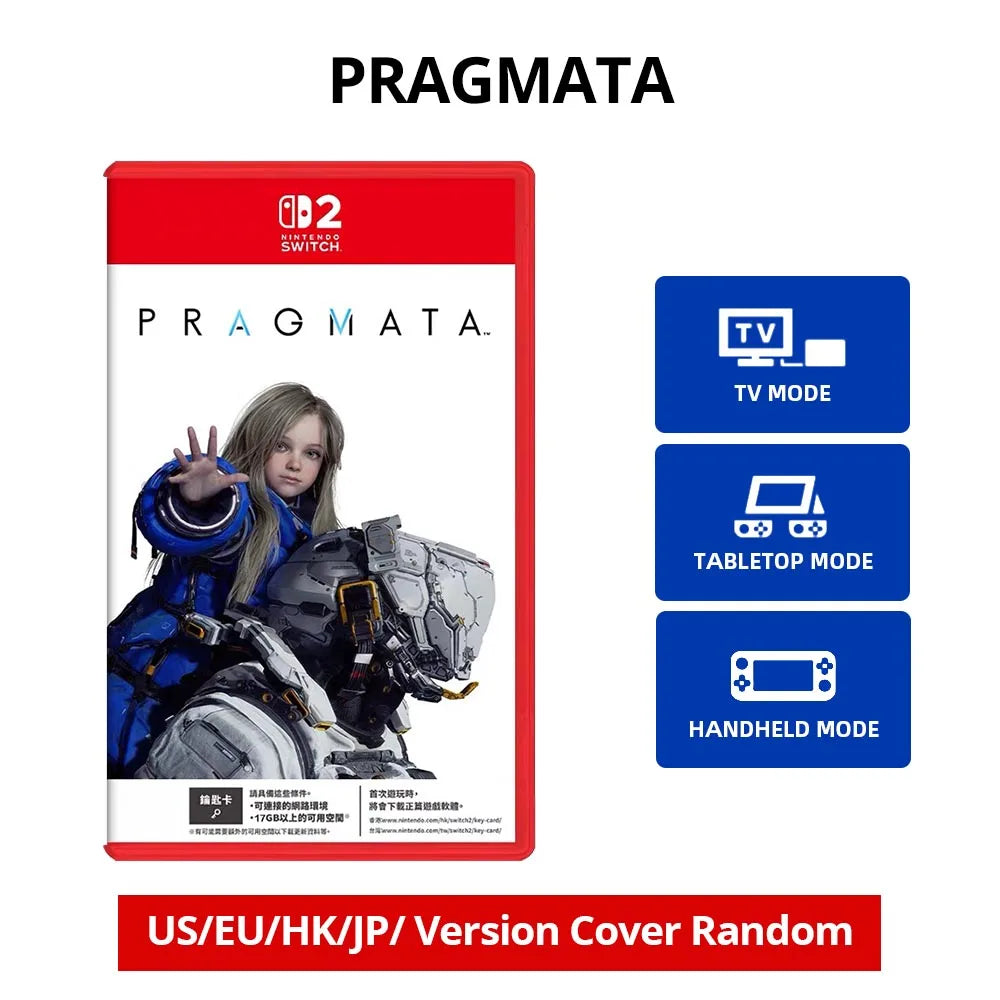 Nintendo Switch 2 Game - PRAGMATA -Games Physical Cartridge Support TV Tabletop Handheld Mode