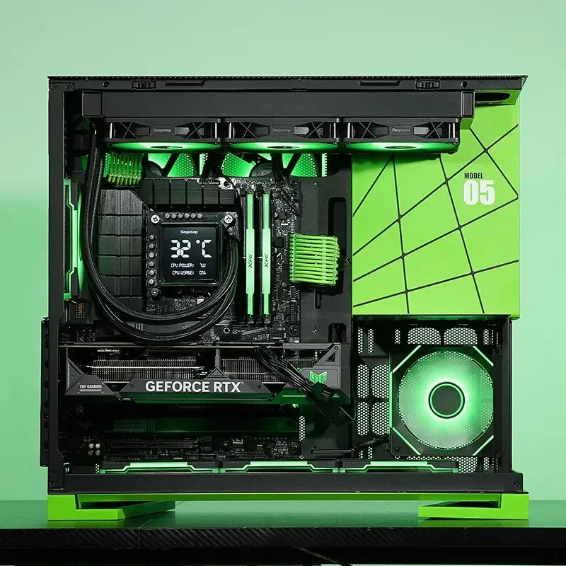 i9-14900KF Desktop PC with RTX 5080 5070Ti 5060Ti GPU Water-Cooled AI Design Gaming PC Barebone High-End DIY