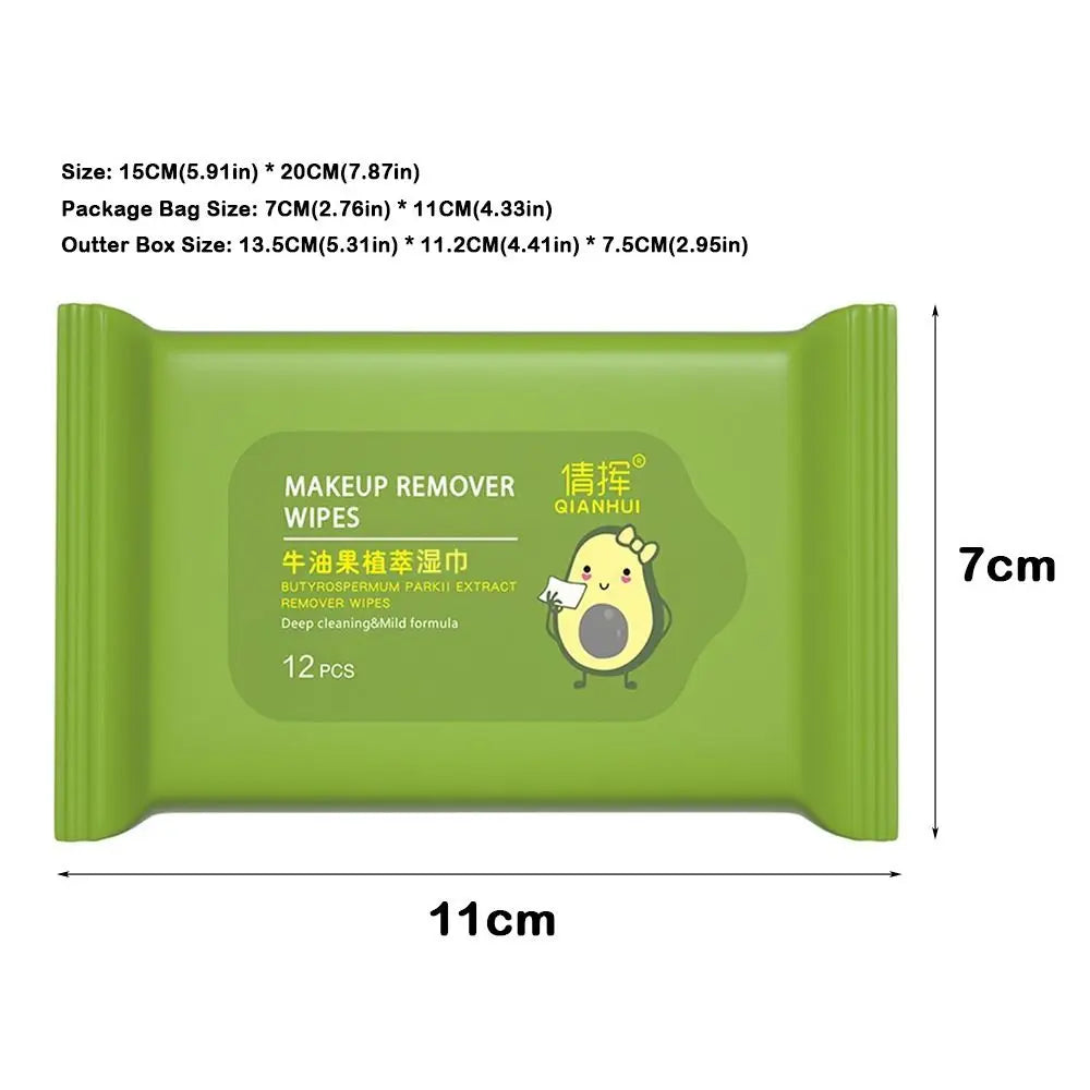 12/60/80PCS Soft Makeup Removal Wipes Cotton Face Cleaner Facial Cleansing Wet Wipes Tool Makeup Accessories
