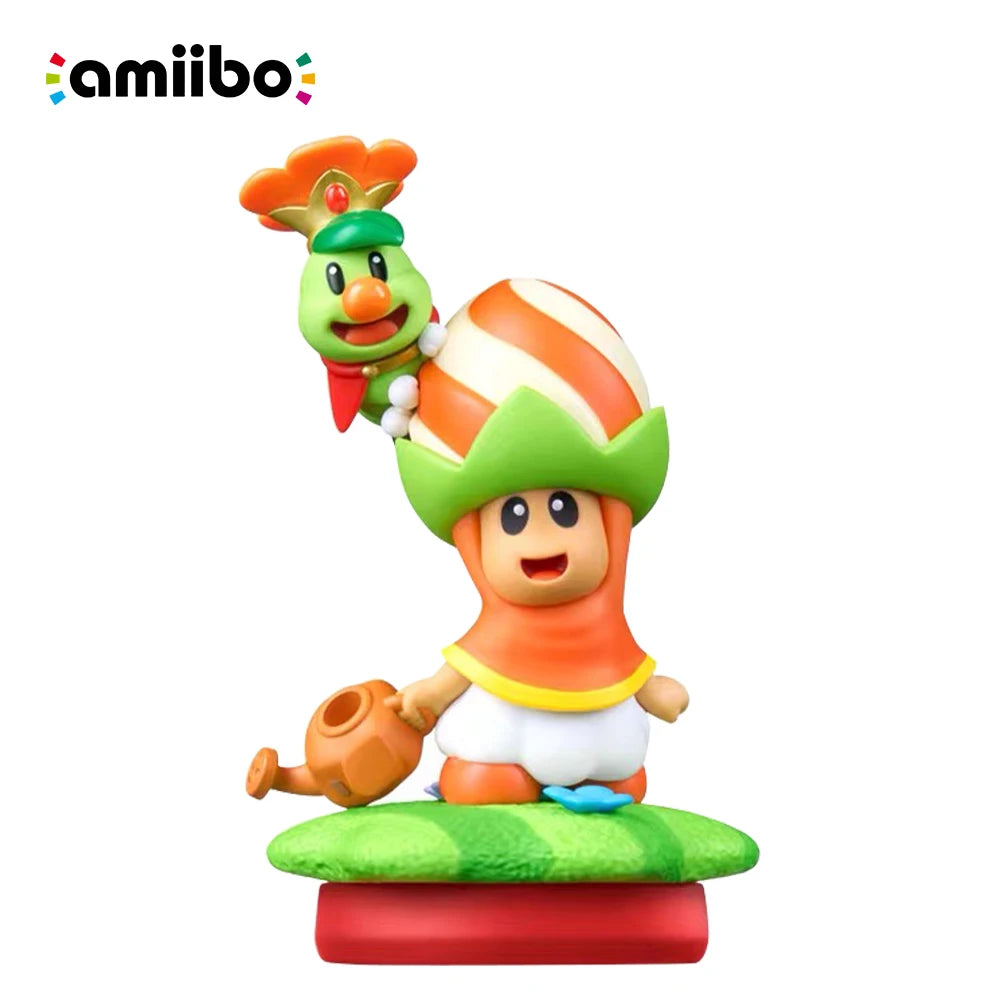 Nintendo Switch Amiibo - Elephant Mario/Captain Toad & Talking Flower/Poplin & Prince Florian - Super Mario Bros. Wonder series