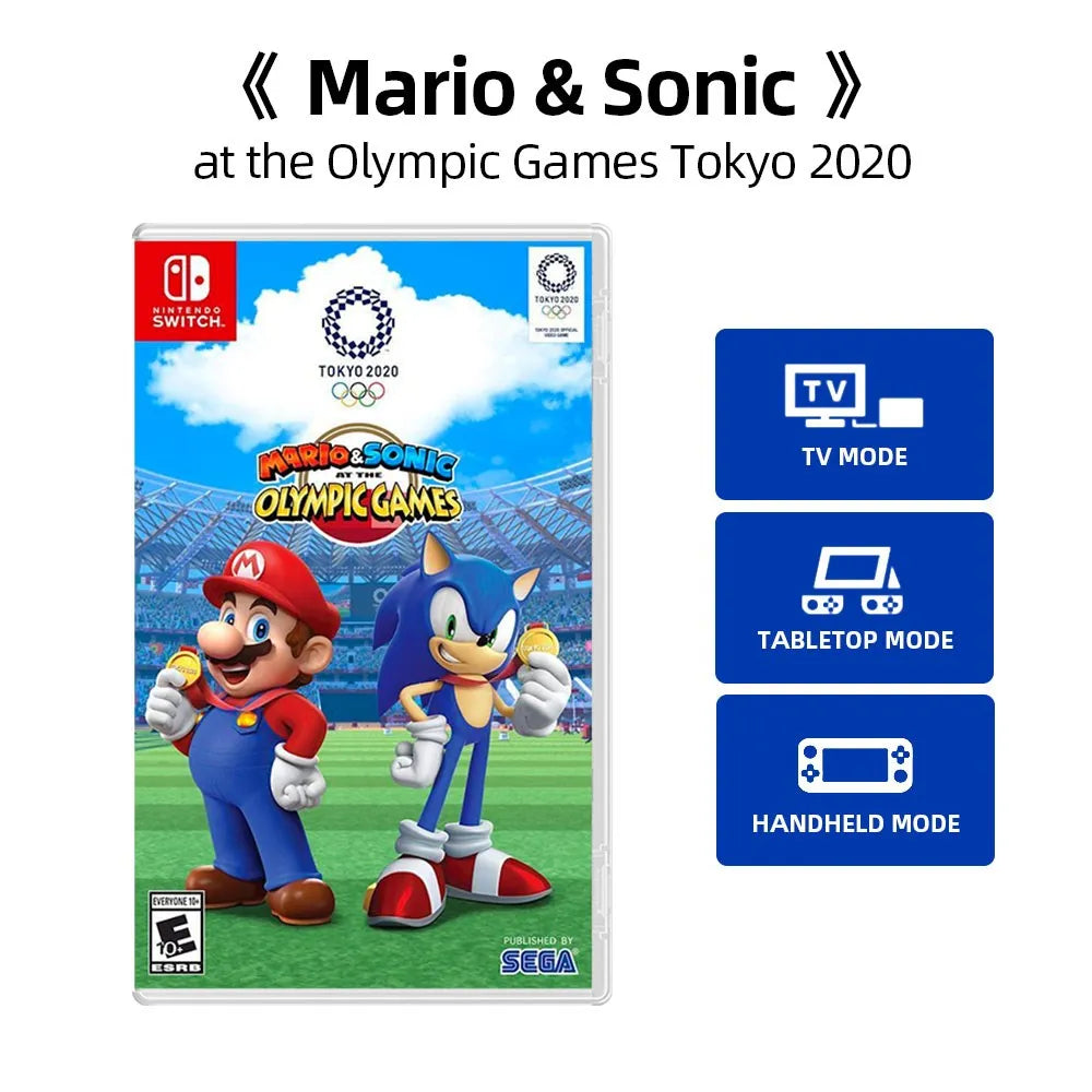 Mario & Sonic at the Olympic Games Tokyo 202 - Nintendo Switch Game  Physical Cartridge Card Support TV Tabletop Handheld Mode