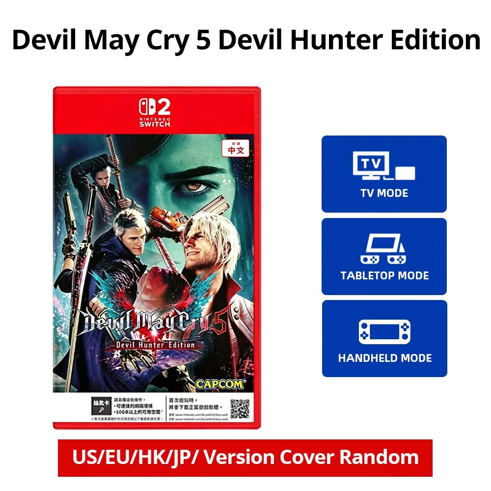 Nintendo Switch Game - Devil May Cry 5 Devil Hunter Edition- Games Physical Cartridge for Nintendo Switch OLED Lite