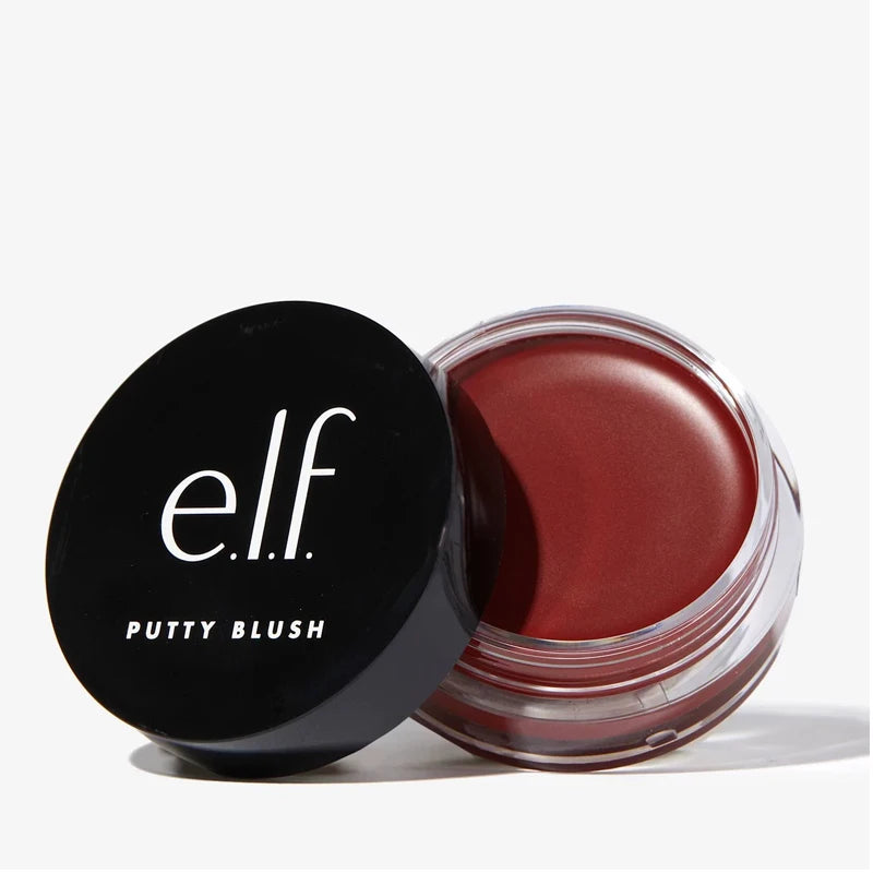 Elf Putty Blushcream Blush Balm in Pink Tones Bora Bora Matte Pearlescent and Shimmering Lip Glaze for Moisturizing Lips Makeup