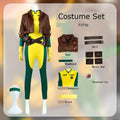 Rogue Cosplay Costume Fantasia X 97 Roleplay Jumpsuit Coat Belt Outfits Halloween Carnival Party Clothing