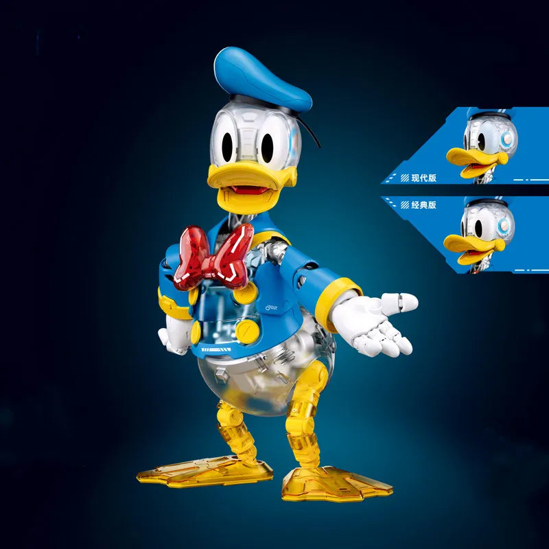 NEW Sluban Pleyerid Mickey Donald Duck Anime Action Figure Model Statue Assembly Toys Desktop Ornament Birthday Gifts