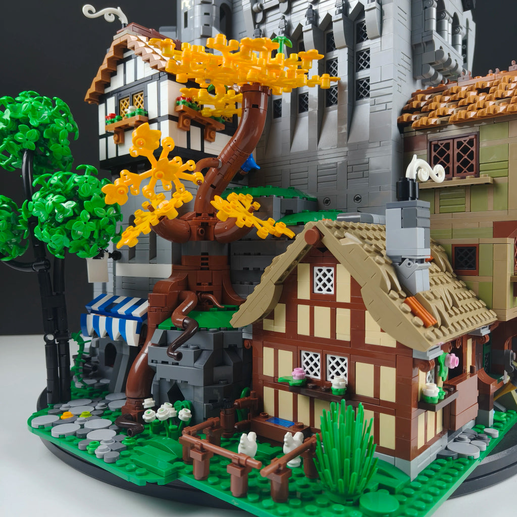 9691PCS  Lion's Tower Castle Architecture Series 9691 Particle Number Model Ornament