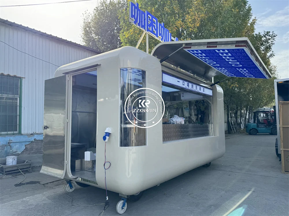 Food Truck Mobile Street Food Coffee Trailer Food Cart Fully Loaded Unique Food Truck Manufacture