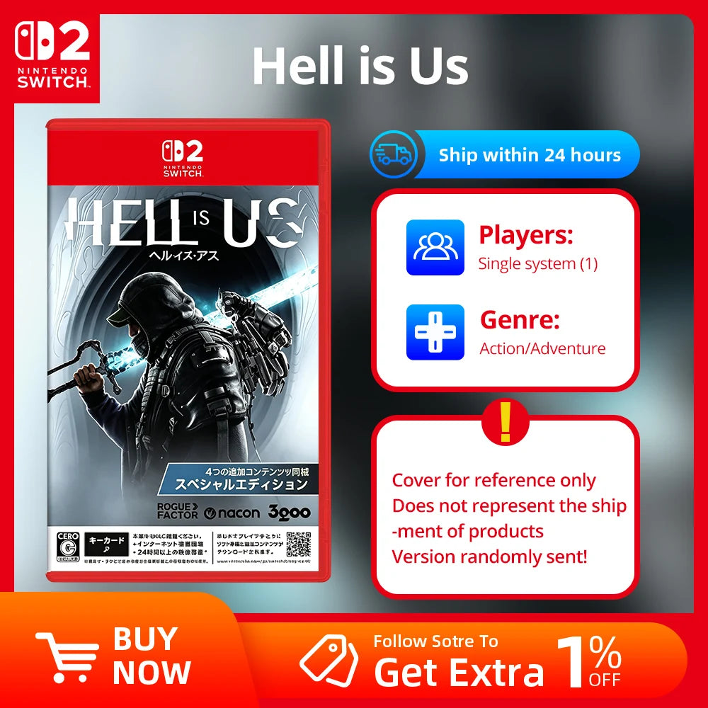Nintendo Switch 2  Game - Hell is Us - Legacy Collection - Physics Game Ink Cartridge