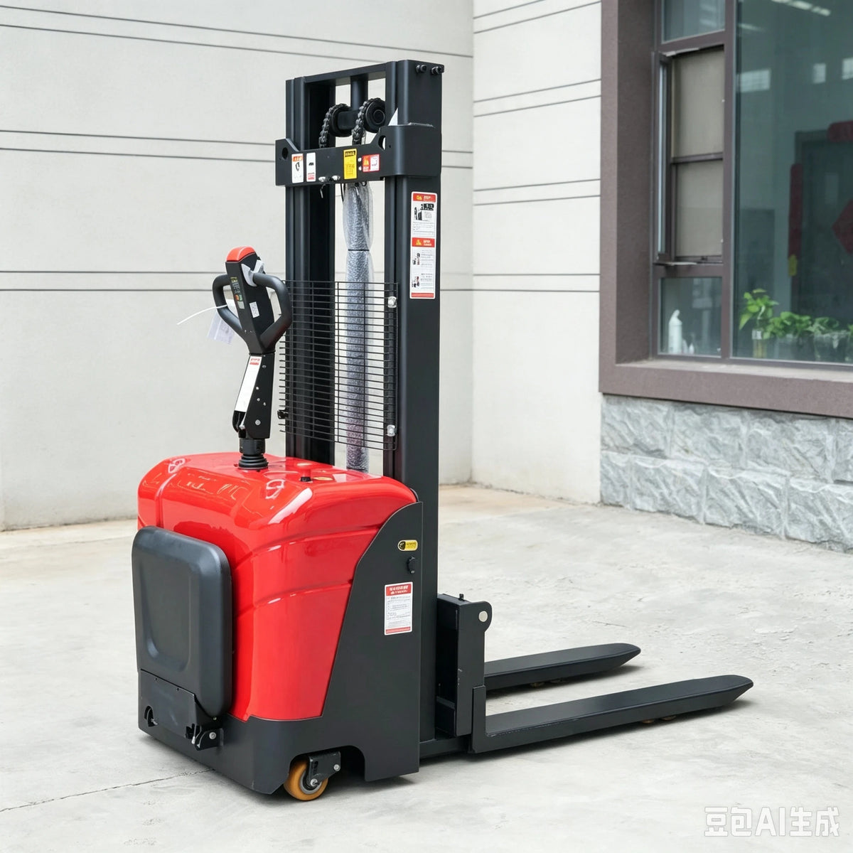 High Quality Durable Full Electric Stacker Industrial Heavy Duty Lifting Machine High Capacity Forklift Equipment TOP Electric