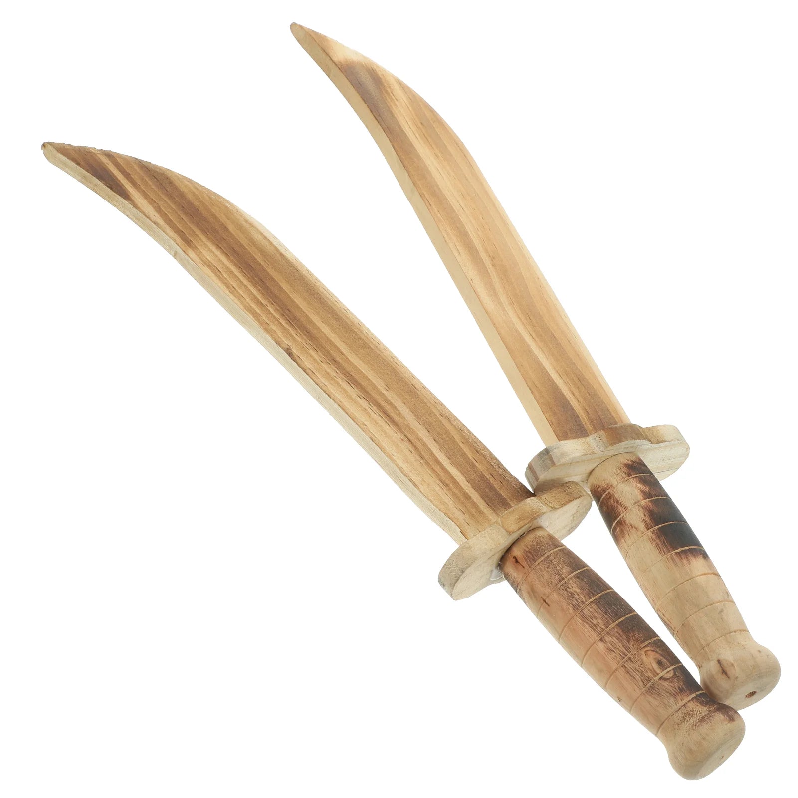 2Pcs Wooden Swords for Kids Safe Toy Swords Boys 5 8 Years Portable Small Pine Fighting Decor