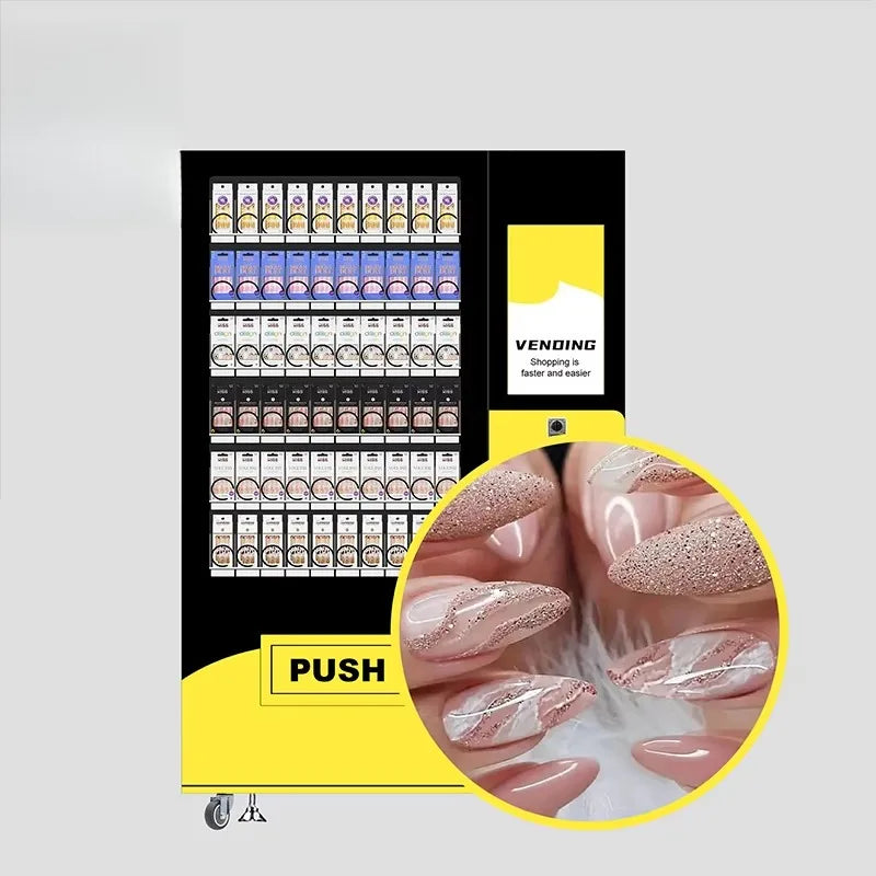 Hair and Eyelash Vending Machine With Credit Card Reader Selling Beauty Products and Cosmetics Sample Vending Machine
