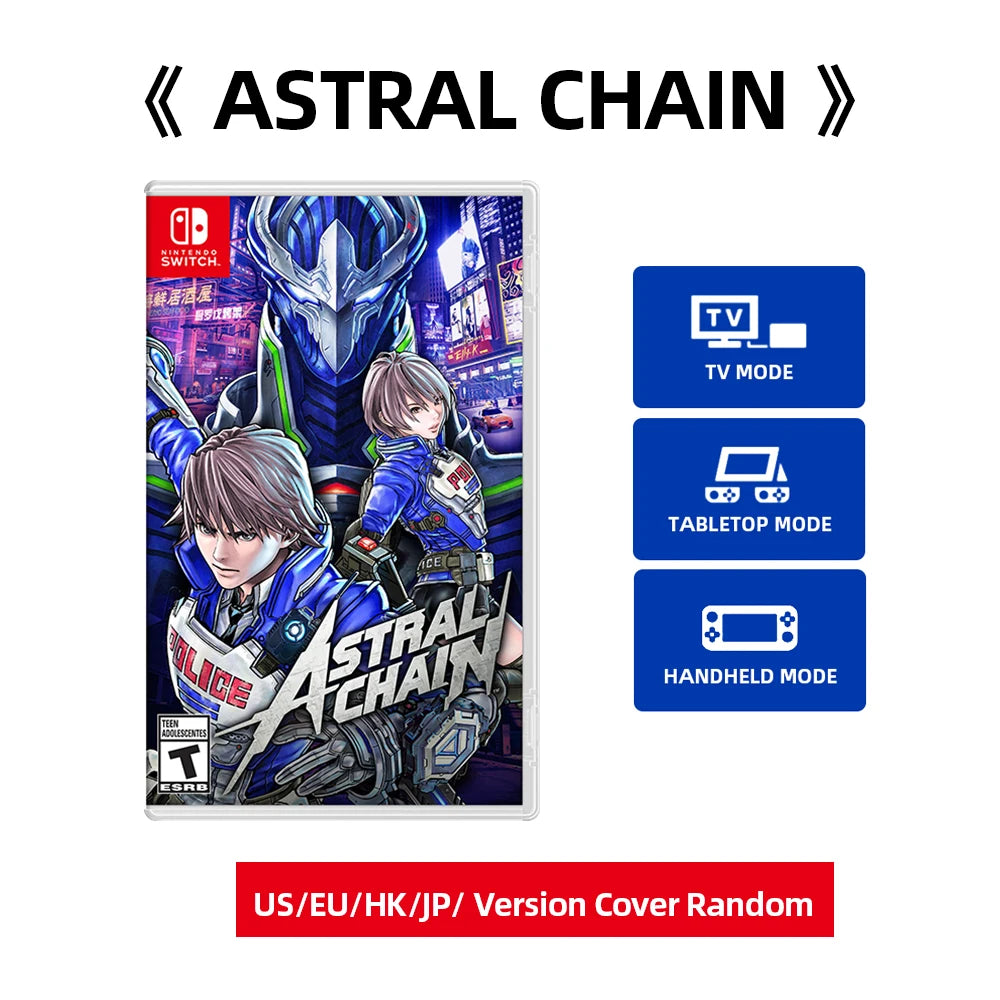 Nintendo Switch Game  -Astral Chain -Game Physics Ink Cartridge Support TV Tabletop Palm Game Mode