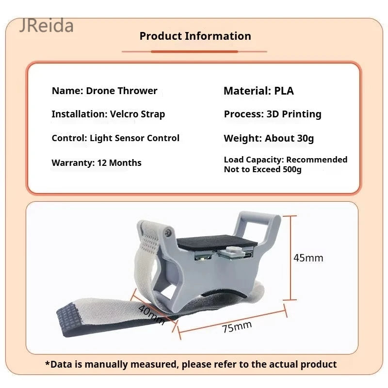Universal drone air drop system, compatible with DJI Air3/2S/Mini4/Mavic 3 Pro, for dropping payloads.