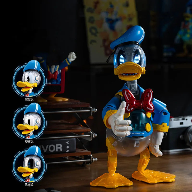 NEW Sluban Pleyerid Mickey Donald Duck Anime Action Figure Model Statue Assembly Toys Desktop Ornament Birthday Gifts