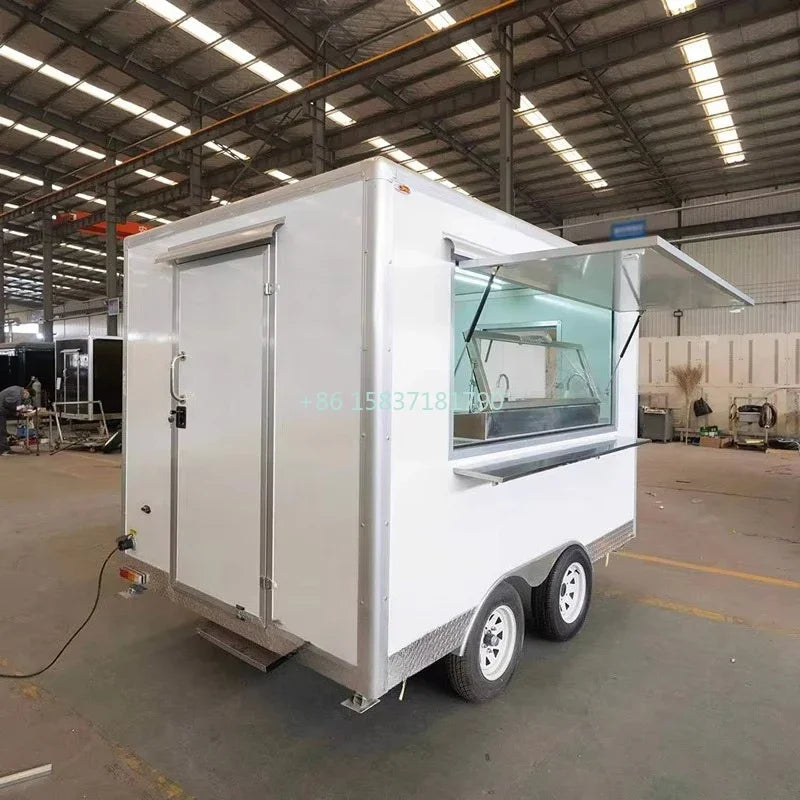 Smart Food Truck Fully Equipped Catering Dining Car Hot Dog Burger Food Cart Ice Cream Coffee Tacos Mobile Food Trailer for US