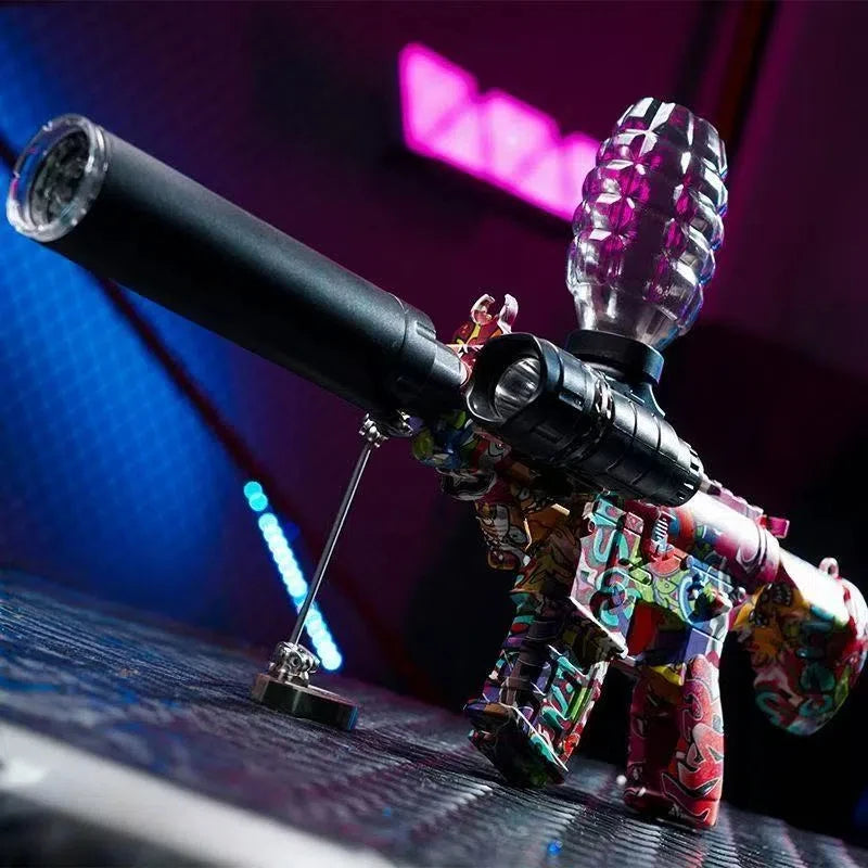 Set Electric Splatter Blaster Toy, Outdoor Team Games, Christmas, Halloween, Birthday, New Year Gift for Ages 14+