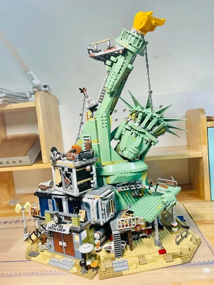 2026 Chinese building Big movie Doomsday Castle,  Castle  Goddess Compatible with  Model DIY Building Blocks  Toy GiftS