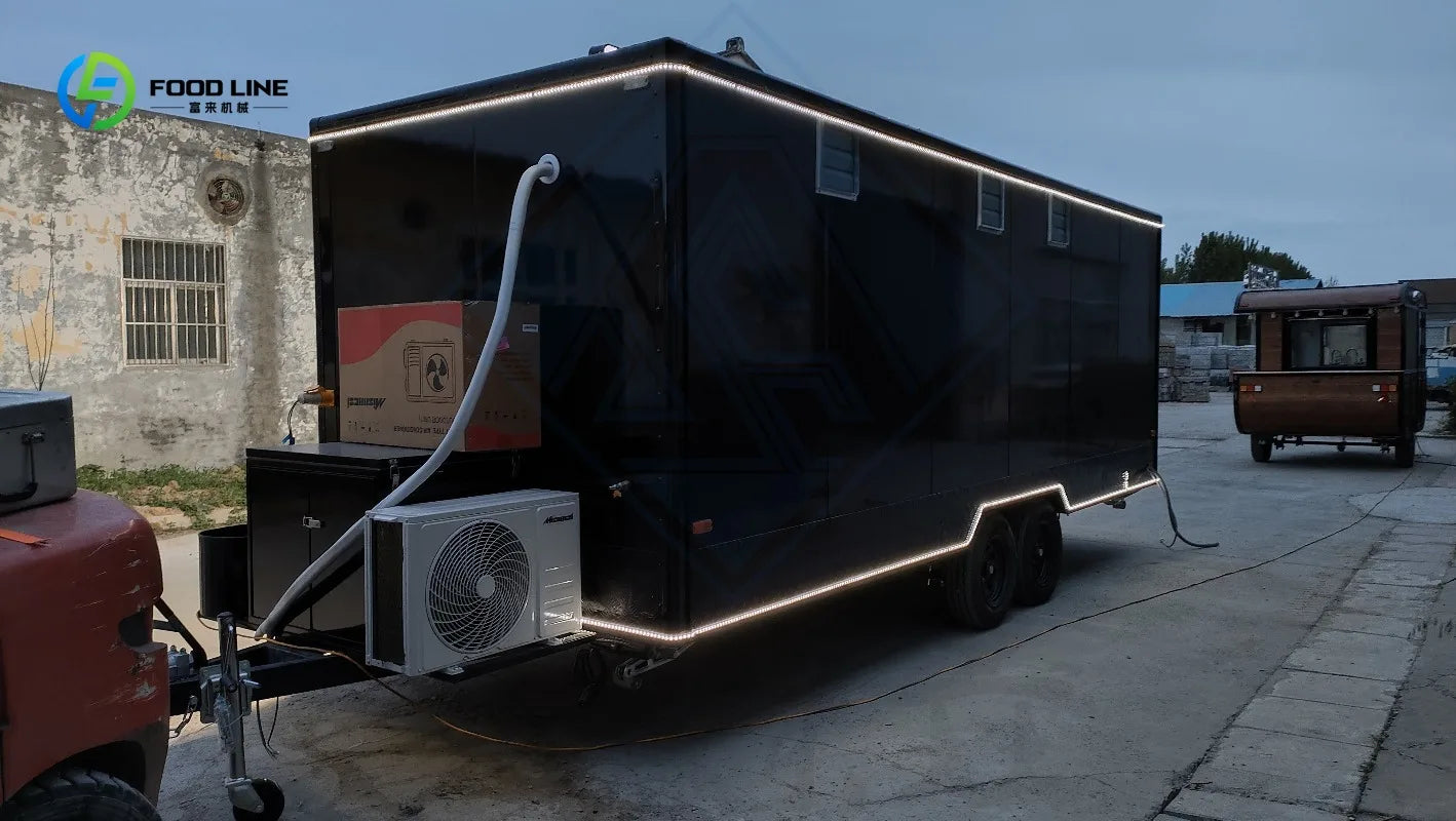 New Full Kitchen Coffee Beverage Food Truck - Fashion Dining Trailer for Street Catering