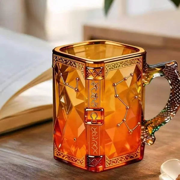 Creative Fantasy Constellation Mug Artistic Design Glass Cup Magic Theme Coffee Cup Cross-border New Arrival
