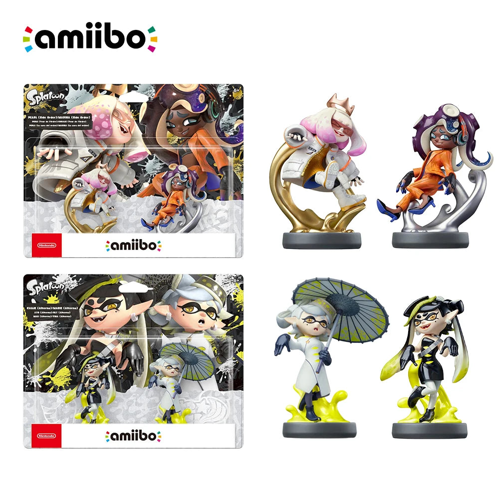 Nintendo Amiibo Figure - splatoon 3 Series - Pearl + Marina / Callie + Marie -for Switch Console Game Interaction Model