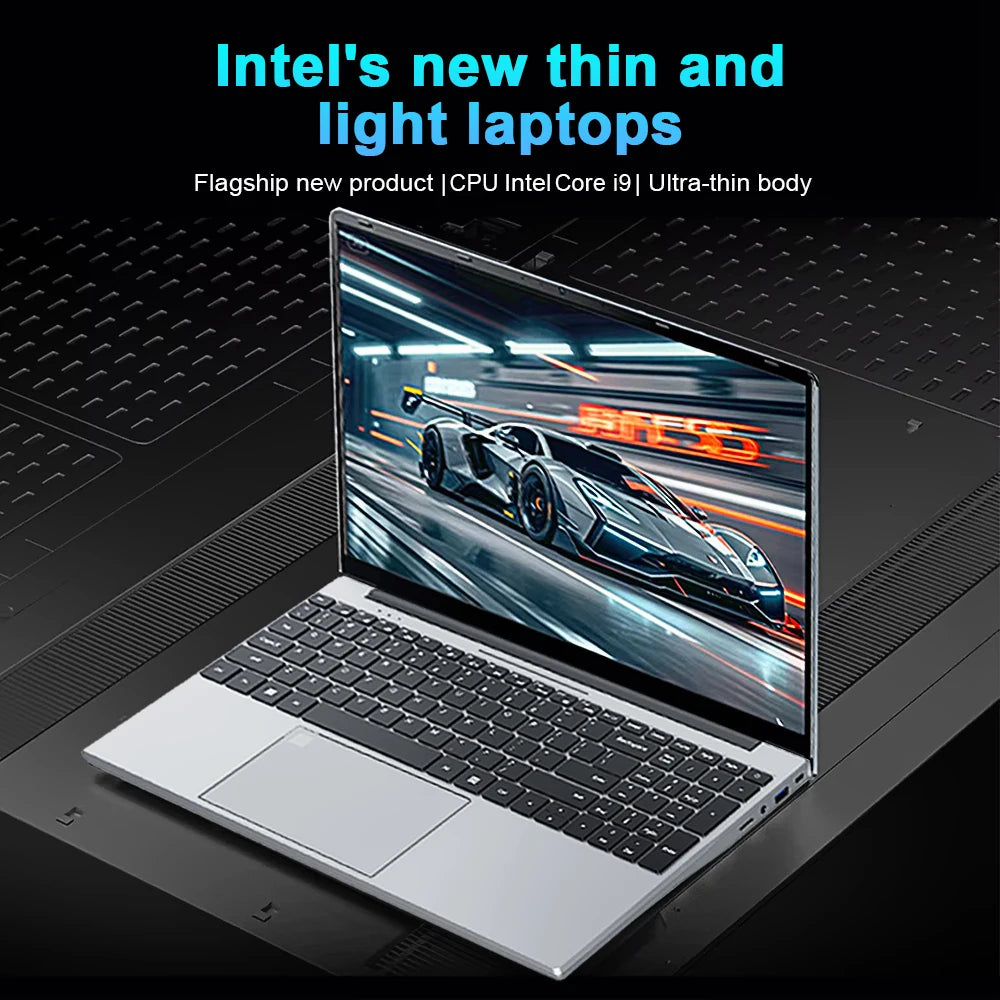 Portable Intel Core I9 10980HK Laptop 16GB RAM 1TB 2TB SSD Windows 11 15.6 inch Gaming Computer Fingerprint Unlock PC 4K Laptops