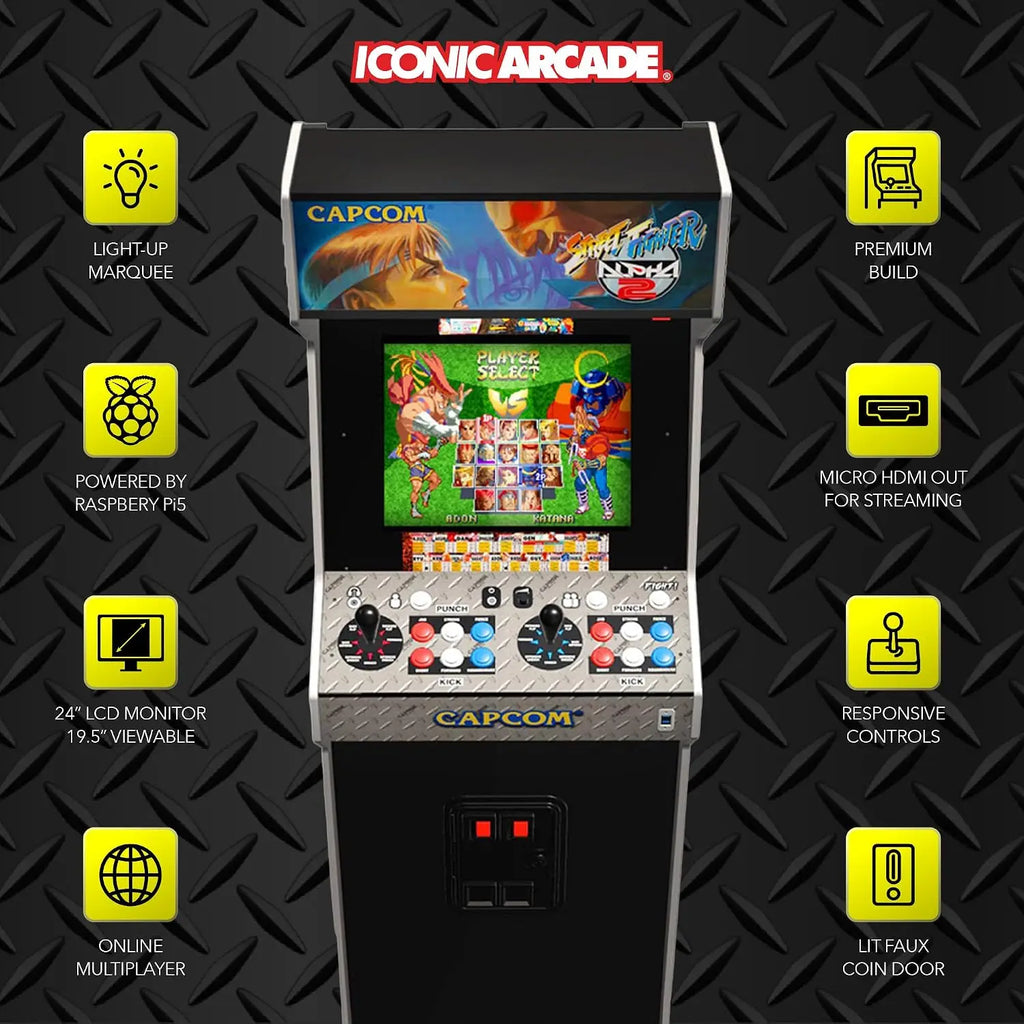 Street Fighter Alpha 2 XT - Home Arcade Machine for Game Room, Man Cave, and Family Entertainment, Custom