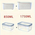 4/6pcs/Set Leak-Proof Food Storage Containers-Airtight, Stackable Meal Prep Boxes-Suitable for Fruits, Vegetables, Meat & Grains